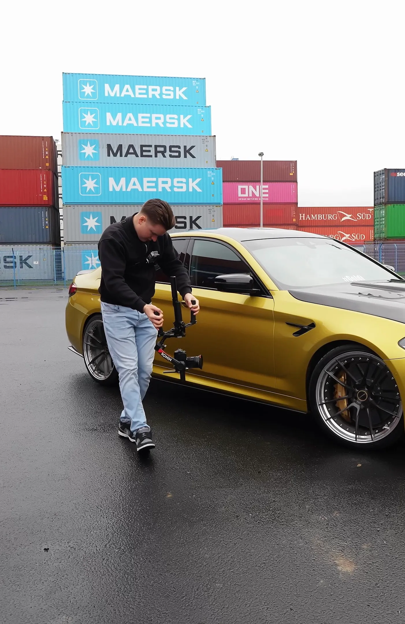 Videodreh am Set in Wiesbaden